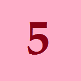 default number 5 puzzle icon