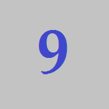 default number 9 puzzle icon