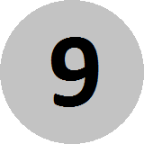 number 9 pool ball puzzle icon