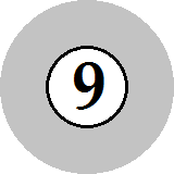 number 9 fancy pool ball puzzle icon