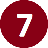 number 7 pool ball puzzle icon