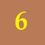 default number 6 puzzle icon