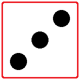 number 3 dice puzzle icon
